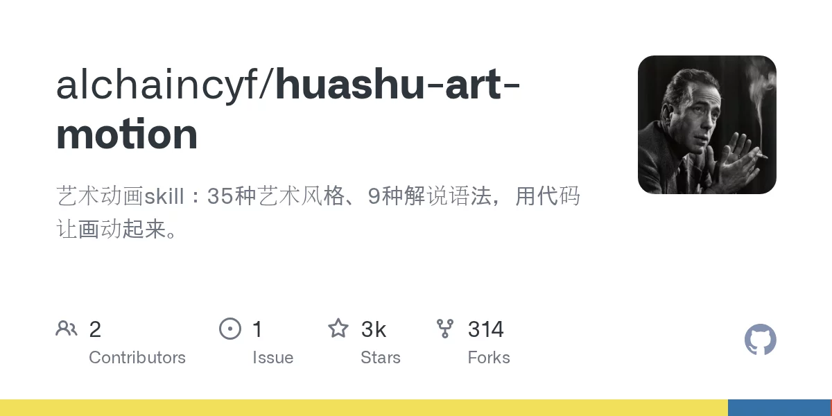 花叔艺术动画 huashu-art-motion 网站预览