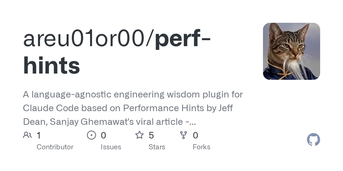 Perf-Hints 网站预览