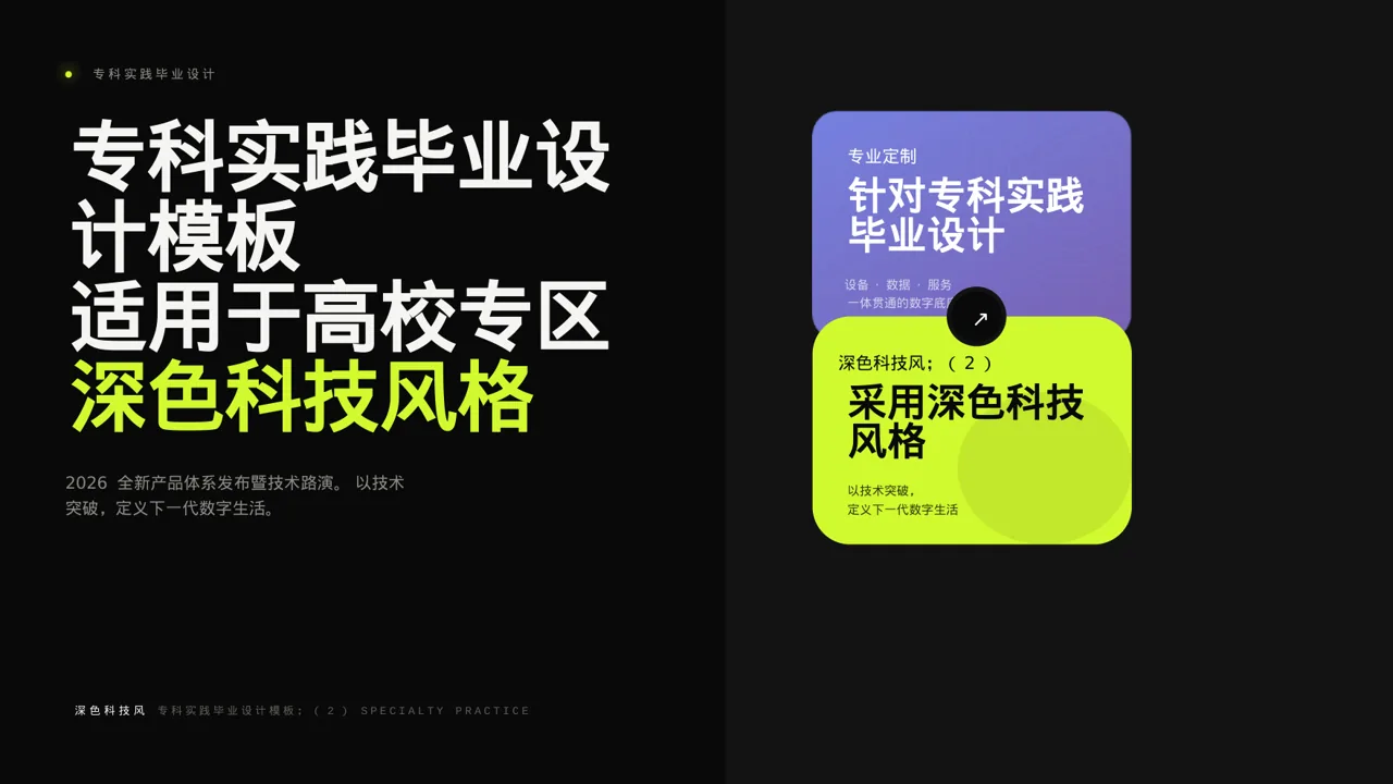 专科实践毕业设计模板 PPT