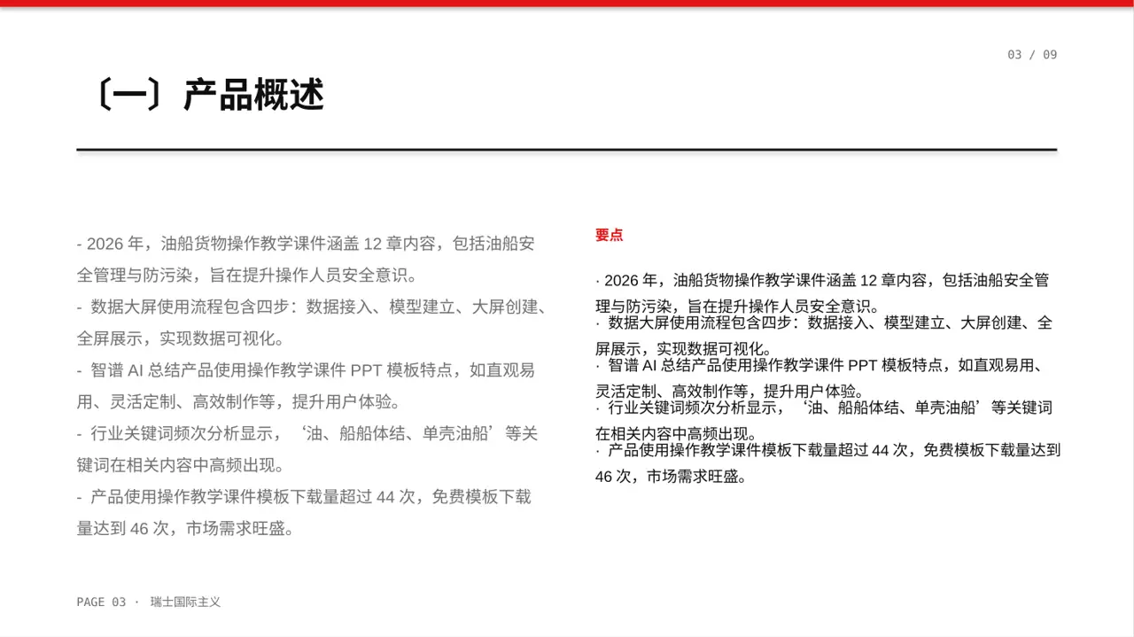 产品使用操作教学课件 PPT模板 第3页预览