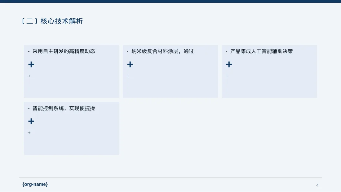 产品核心技术优势讲解 PPT模板 第4页预览