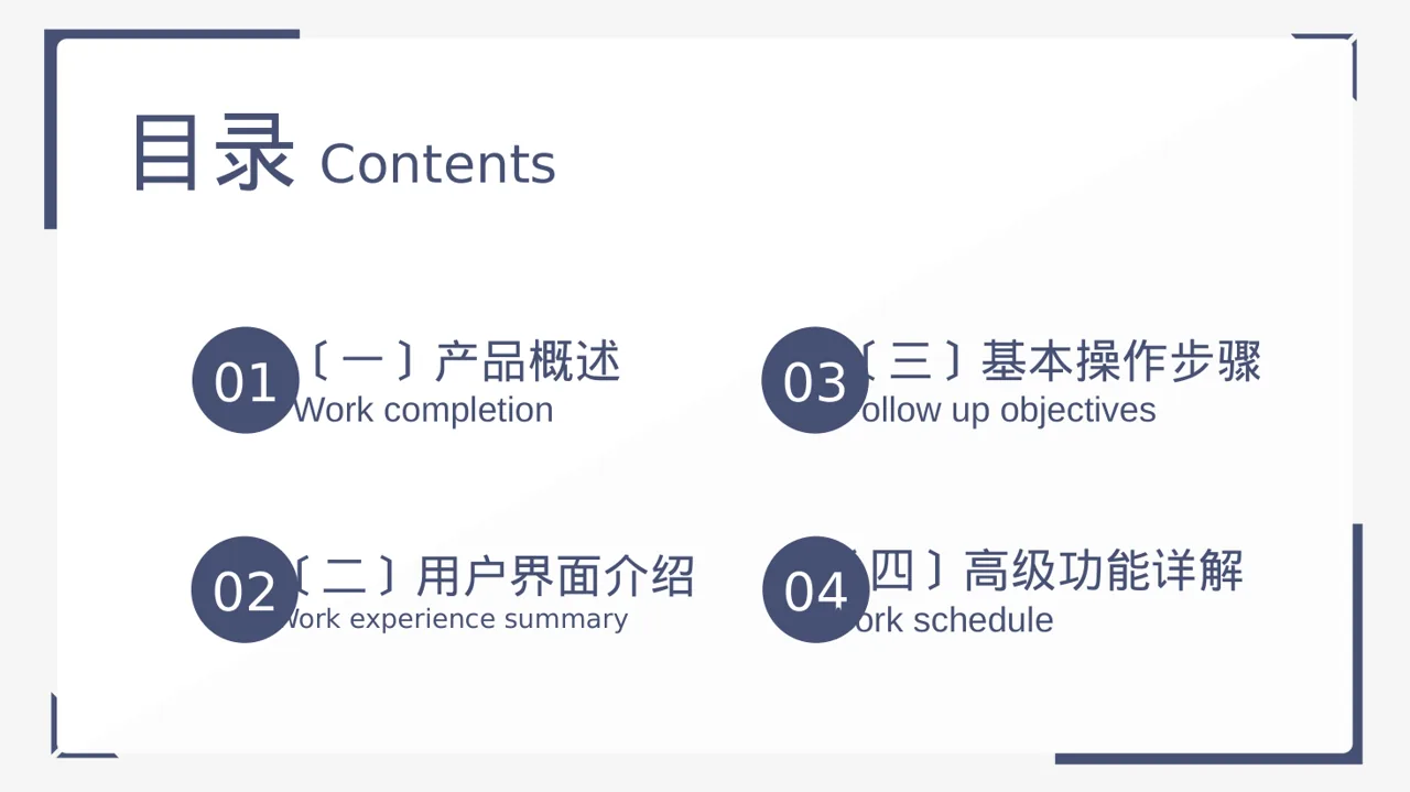 产品使用操作教学课件 PPT模板 第2页预览