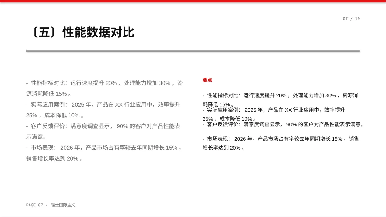 产品核心技术优势讲解 PPT模板 第7页预览