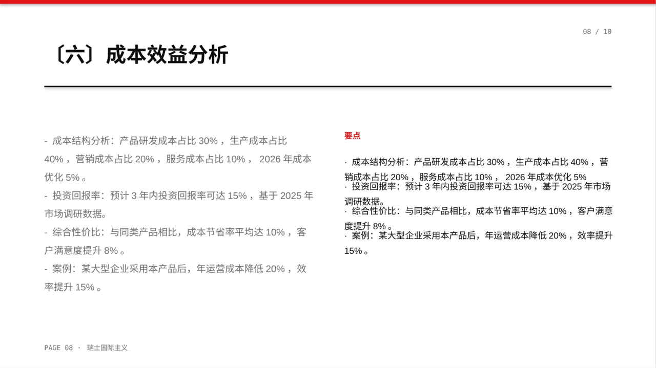 产品核心技术优势讲解 PPT模板 第8页预览