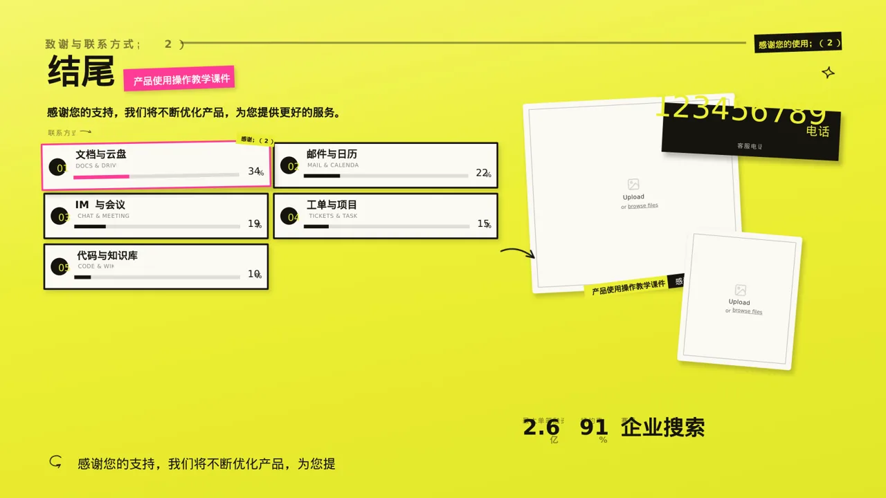 产品使用操作教学课件PPT模板 第9页预览