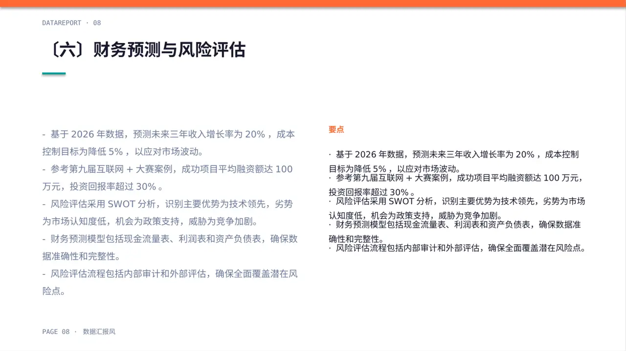 互联网+创新创业大赛商业计划PPT模板 第8页预览