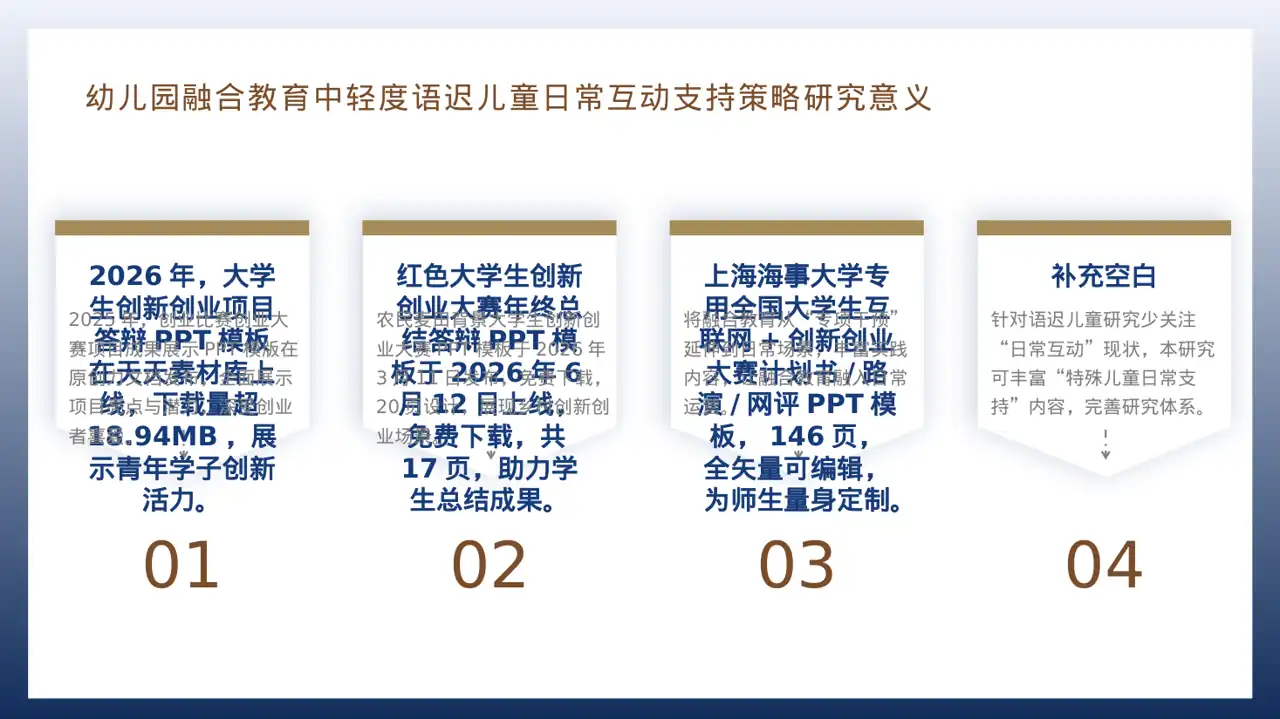互联网+创新创业大赛学术风PPT模板 第12页预览