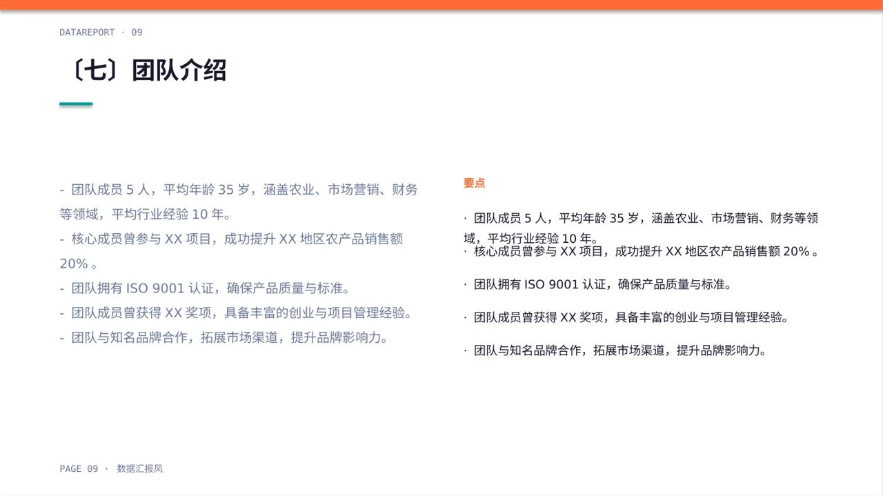 乡村创业项目参赛汇报PPT模板 第9页预览