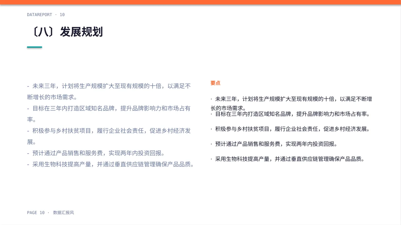 乡村创业项目参赛汇报PPT模板 第10页预览