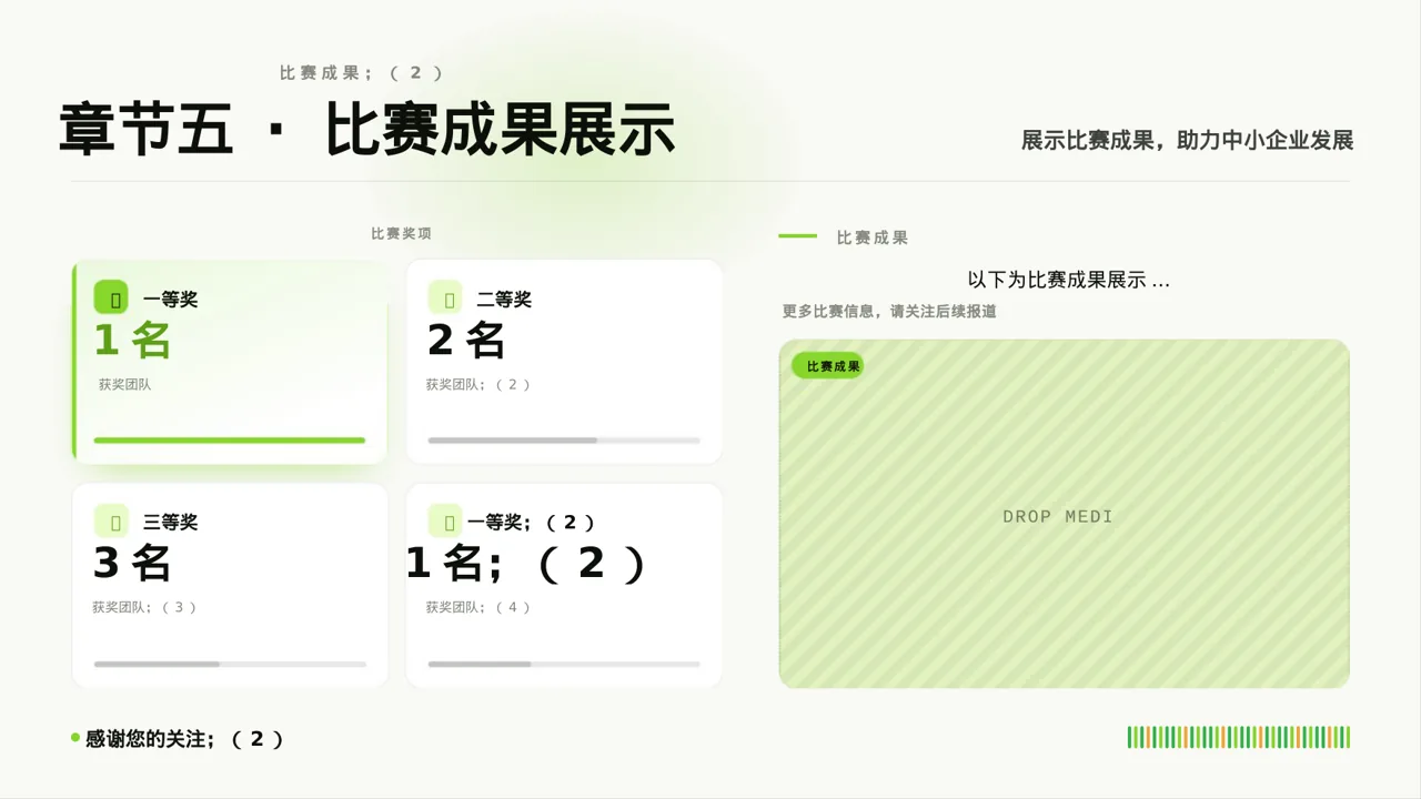 中小企业创业比赛展示 PPT模板 第7页预览