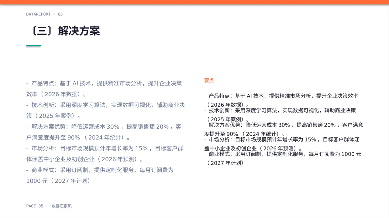 中小企业创业比赛展示 PPT模板（数据图表风）-2 第5页预览