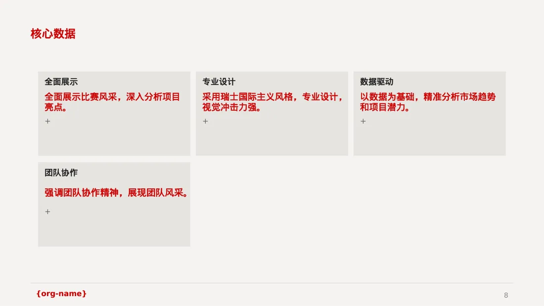 中小企业创业比赛展示 PPT模板 第8页预览