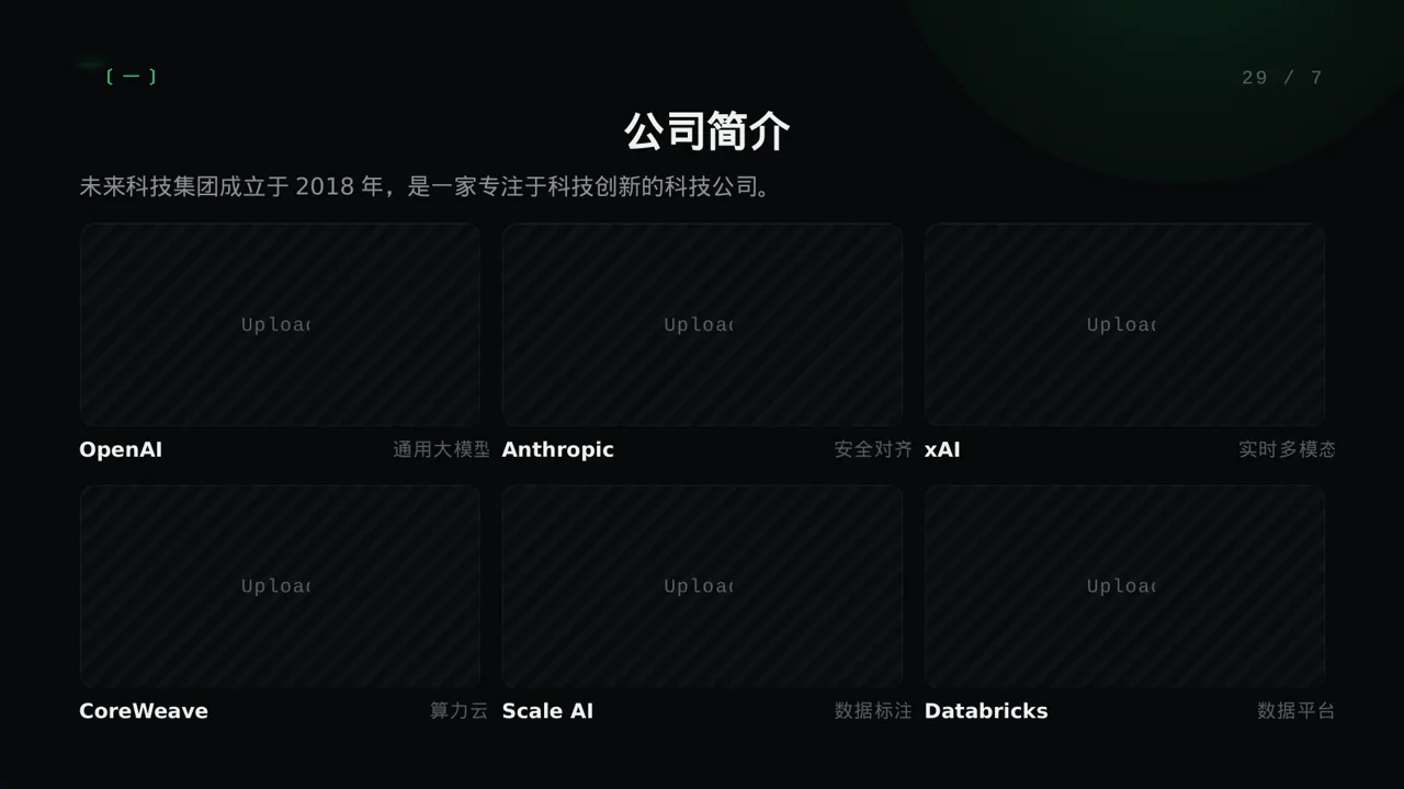 A轮融资投资人路演PPT模板（蓝色商务风）-3 第5页预览