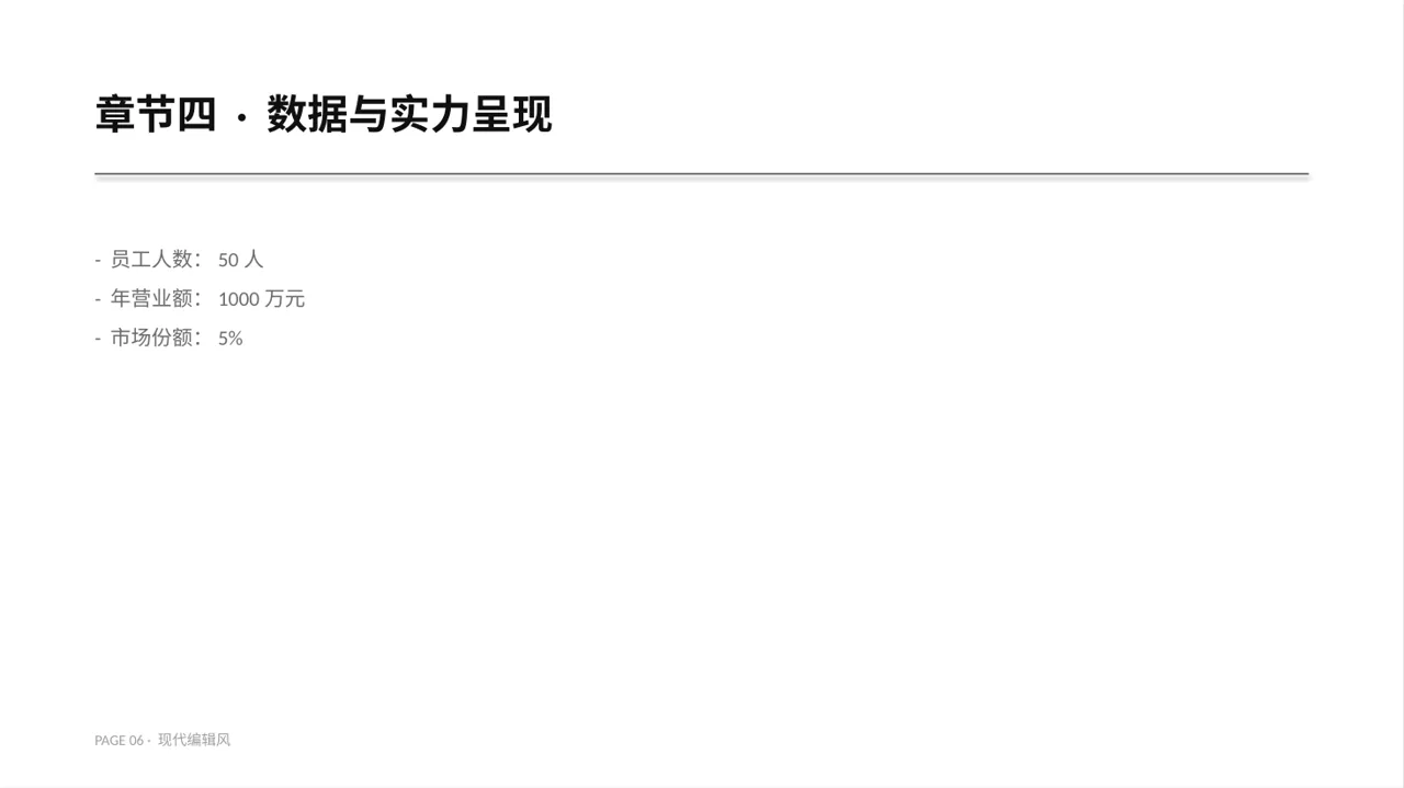 初创企业融资商业计划书 PPT模板 第6页预览