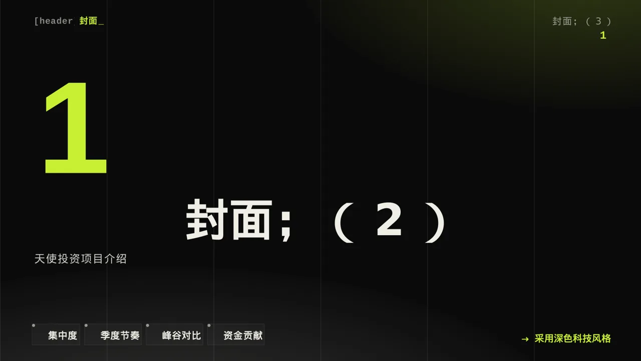 天使投资项目介绍PPT模板 第3页预览
