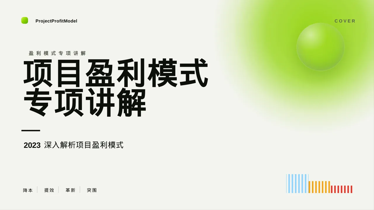 项目盈利模式专项讲解 PPT模板