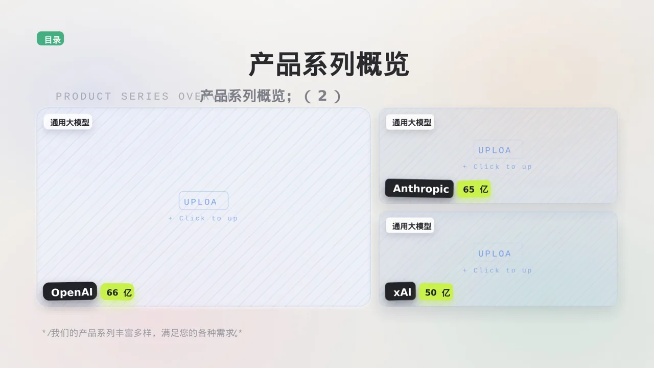 极简风格系列产品组合介绍模板 PPT模板 第4页预览