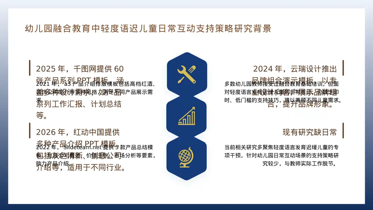 学术风系列产品组合介绍PPT模板 第4页预览