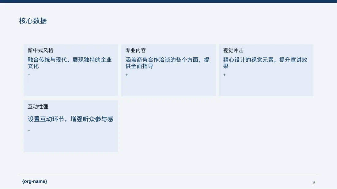 对外商务合作洽谈宣讲稿PPT模板 第9页预览