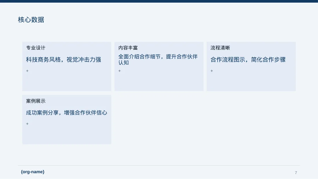 合作伙伴招募宣讲 PPT模板 第7页预览
