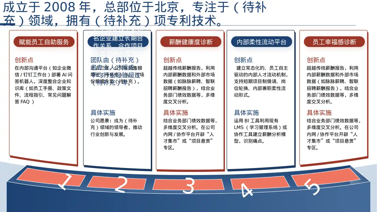 上下游合作商介绍大会 PPT模板