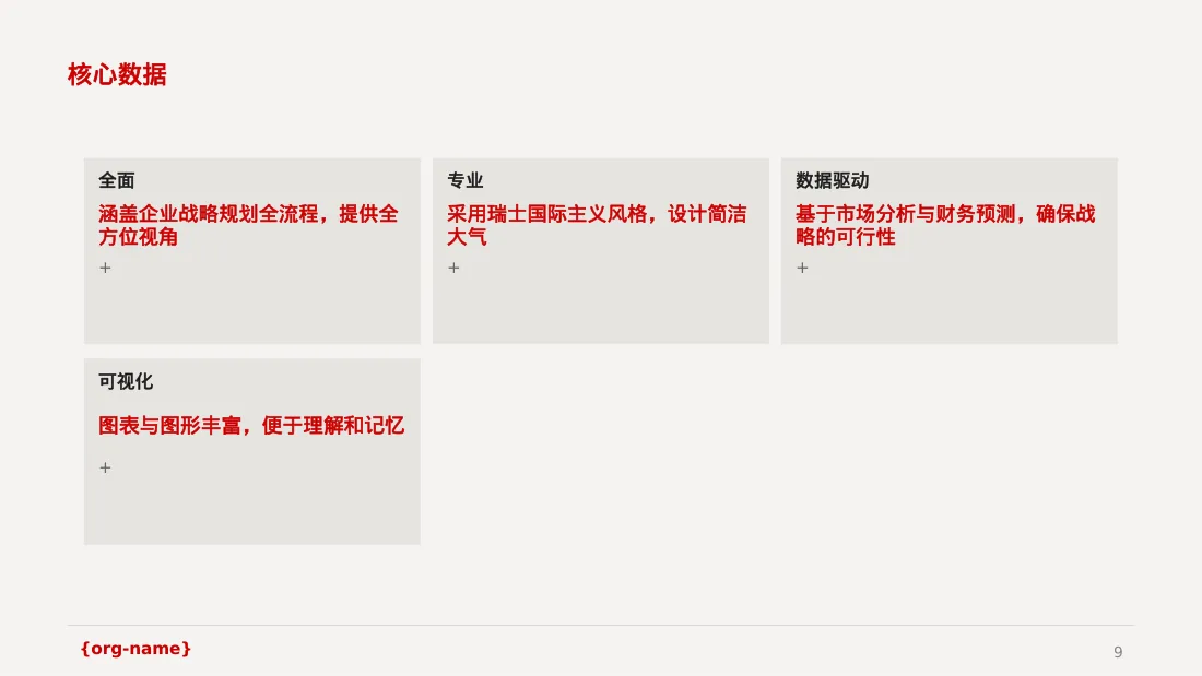 企业年度战略发展规划报告PPT模板 第9页预览