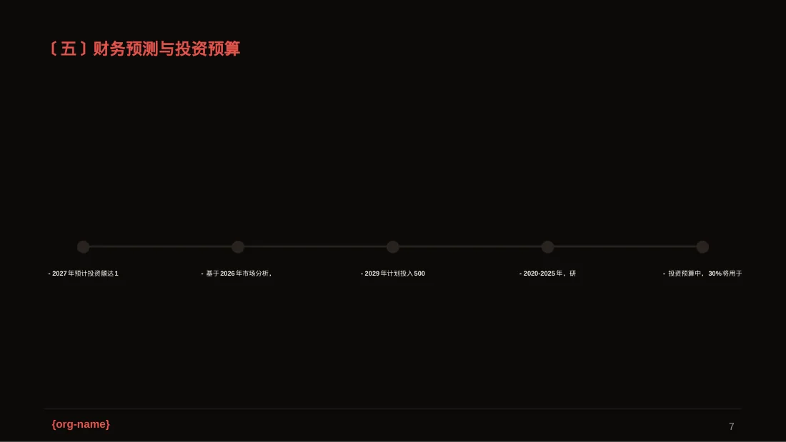 企业未来五年发展蓝图PPT模板（深色科技风）-2-2 第7页预览