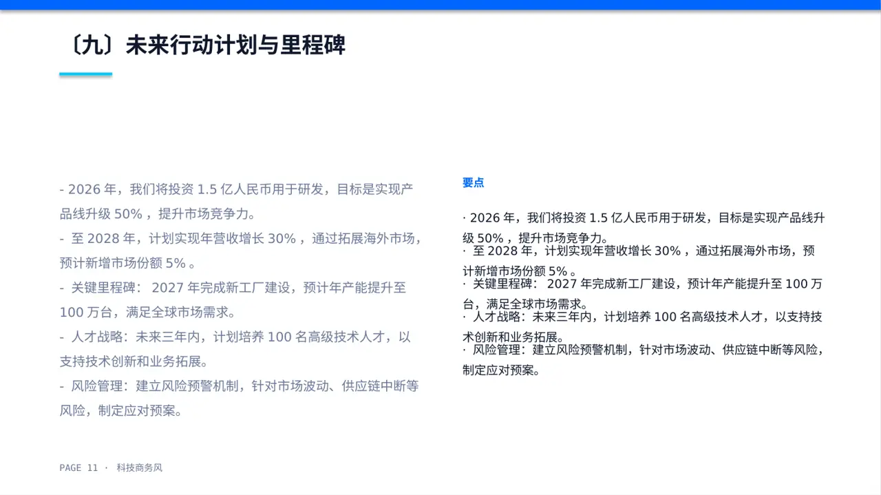 企业未来五年发展蓝图PPT模板 第11页预览