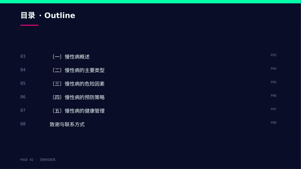 慢性病预防宣教课件 PPT模板 第2页预览