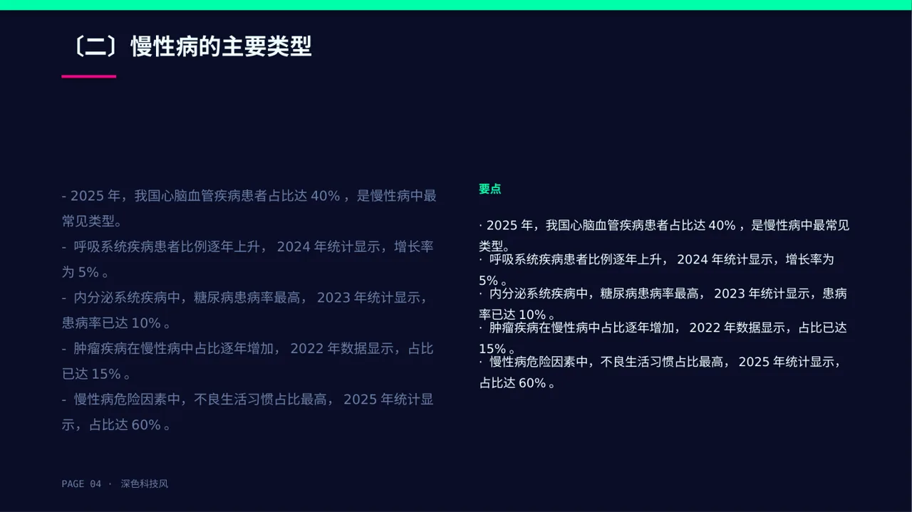 慢性病预防宣教课件 PPT模板 第4页预览