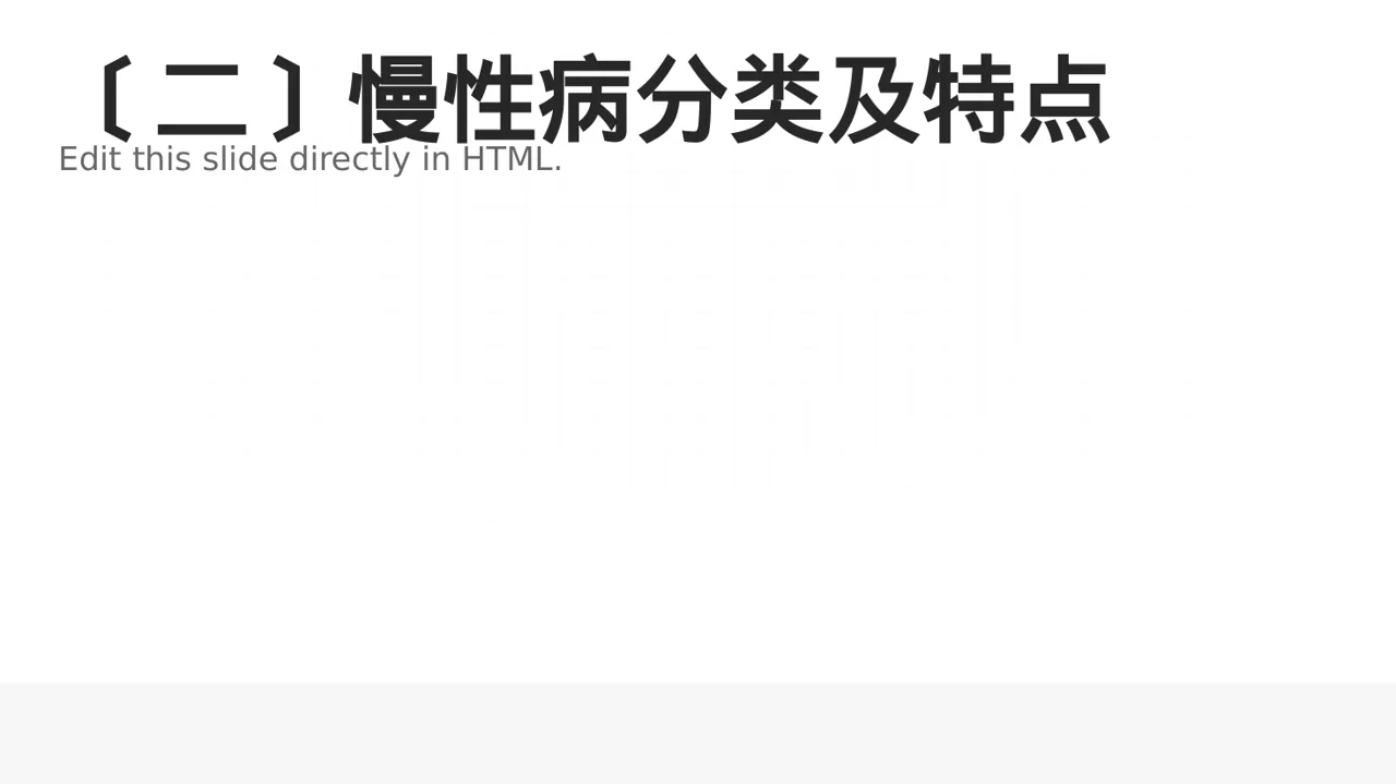 慢性病预防宣教课件 PPT模板（黑白极简风） 第3页预览