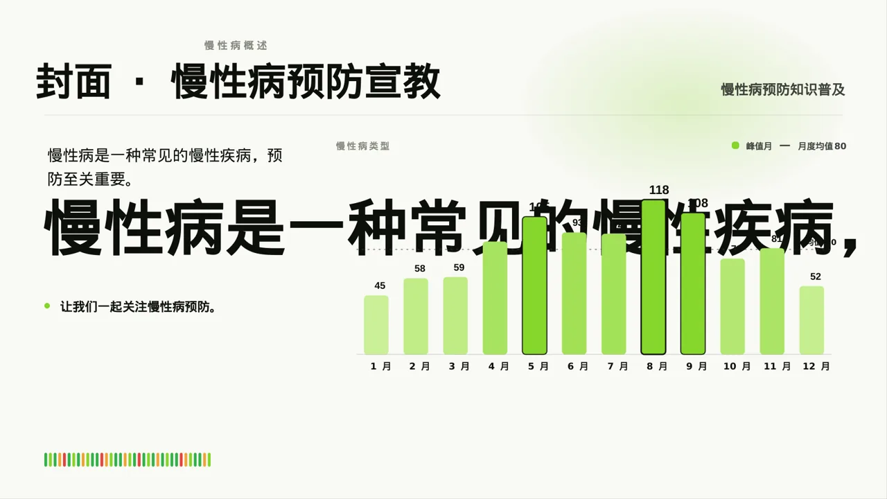 慢性病预防宣教课件 PPT模板 第3页预览