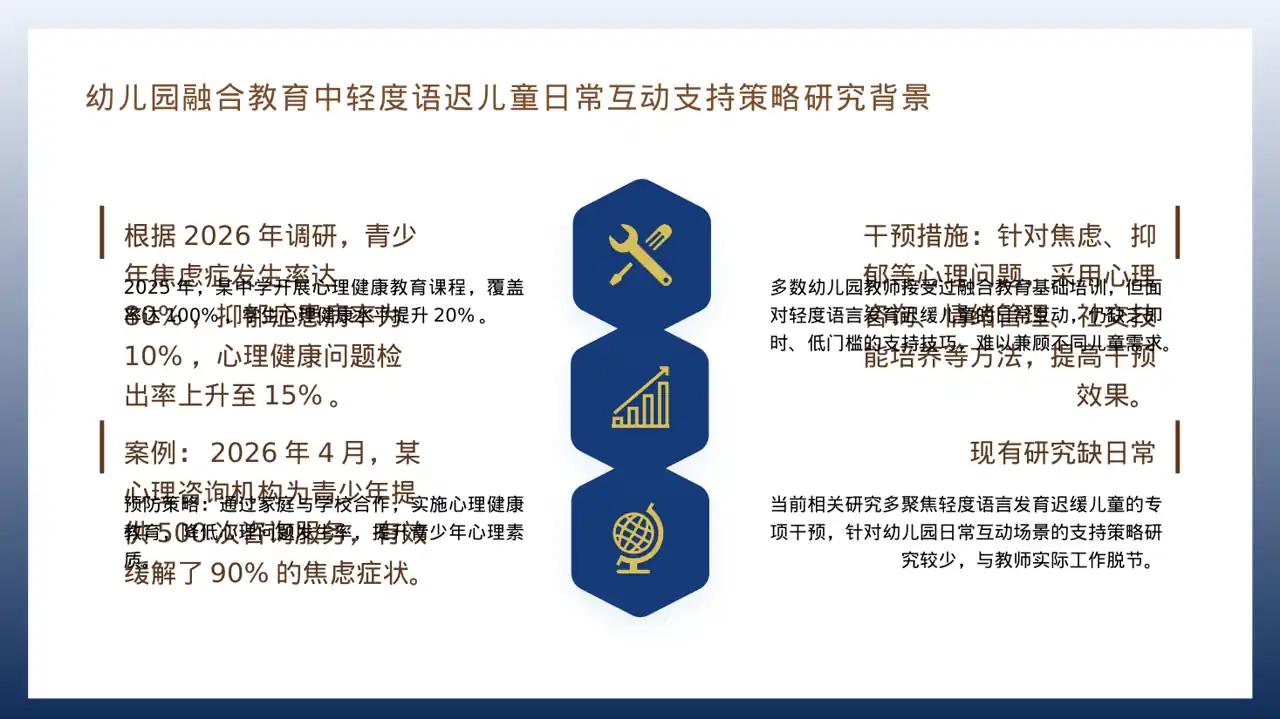青少年身心健康教育PPT模板（深蓝学术风） 第4页预览