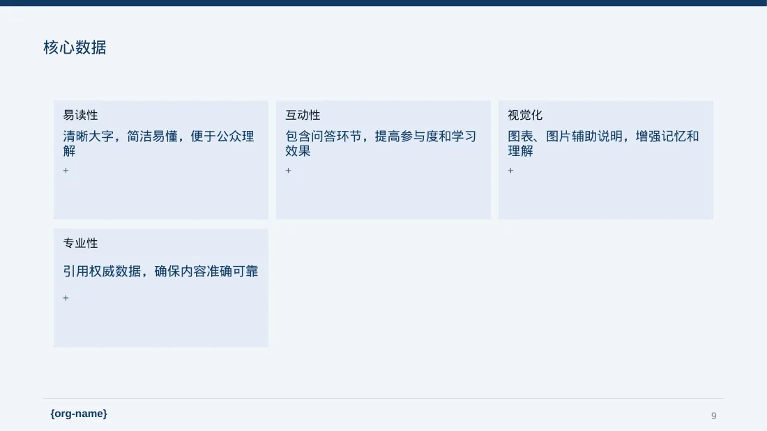 全民健康科普主题宣讲PPT模板(深蓝学术风) 第9页预览