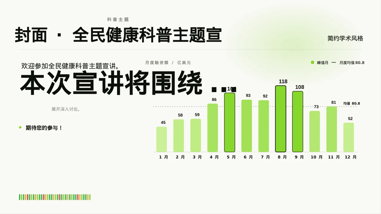 全民健康科普主题宣讲PPT模板 第3页预览