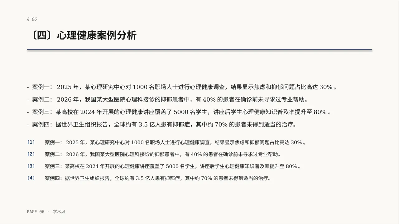 心理健康科普宣讲 PPT模板 第6页预览