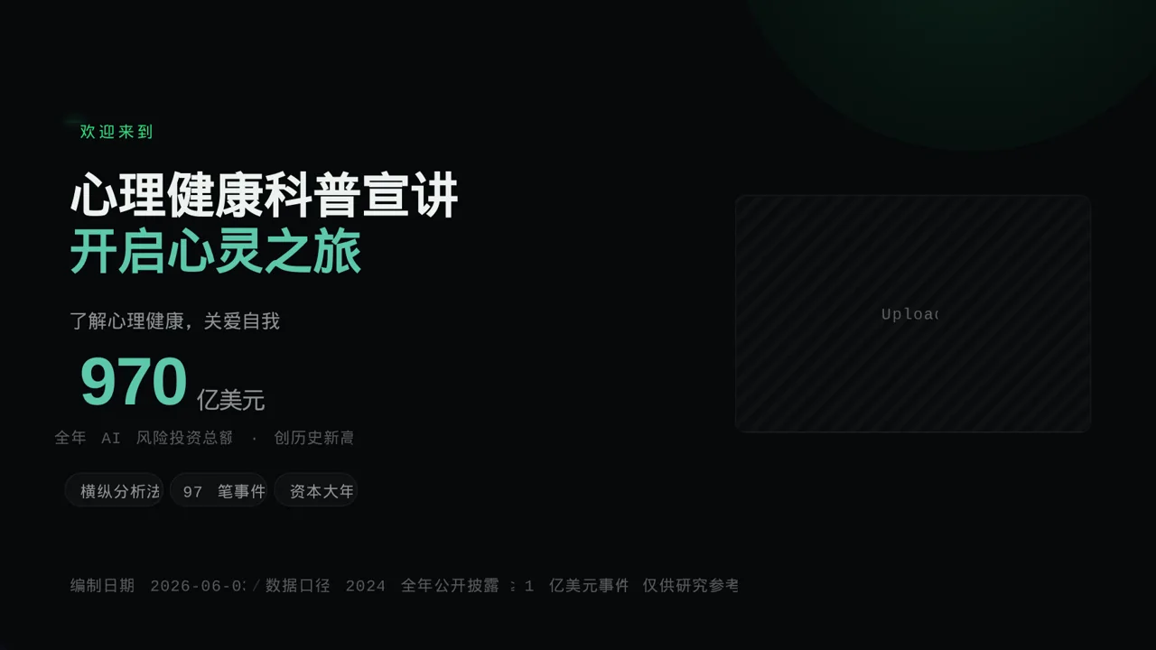 心理健康科普宣讲PPT模板
