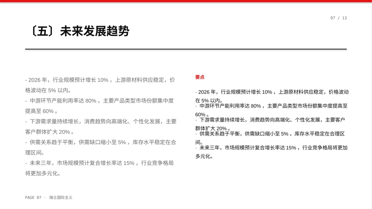 行业上下游供需分析PPT模板（黄蓝几何风）-2 第7页预览