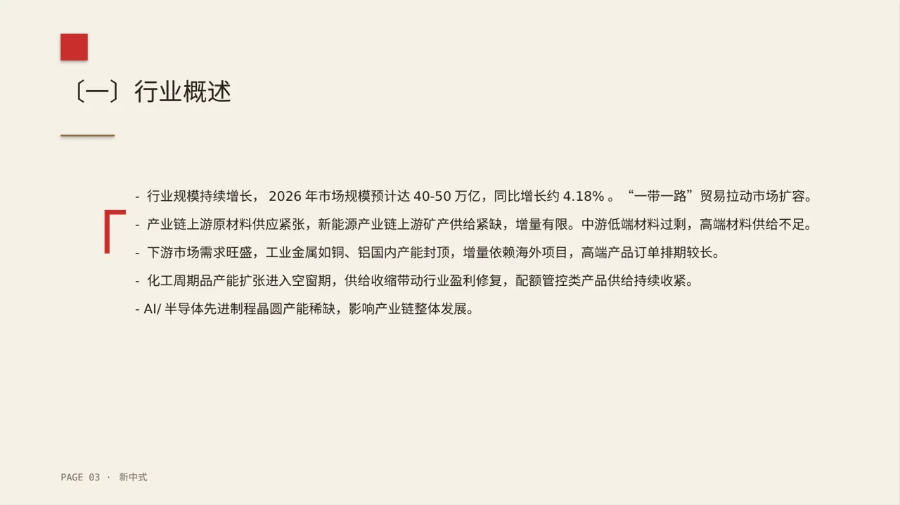 行业上下游供需分析PPT模板 第3页预览