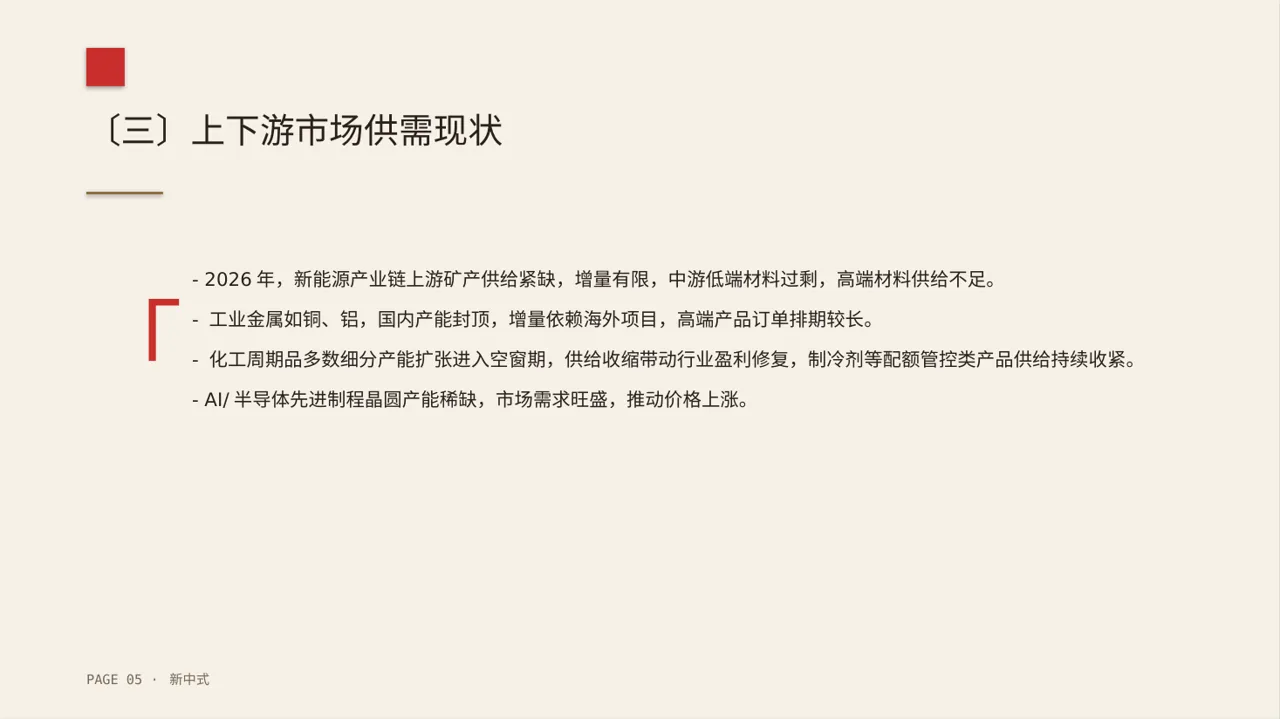 行业上下游供需分析PPT模板 第5页预览