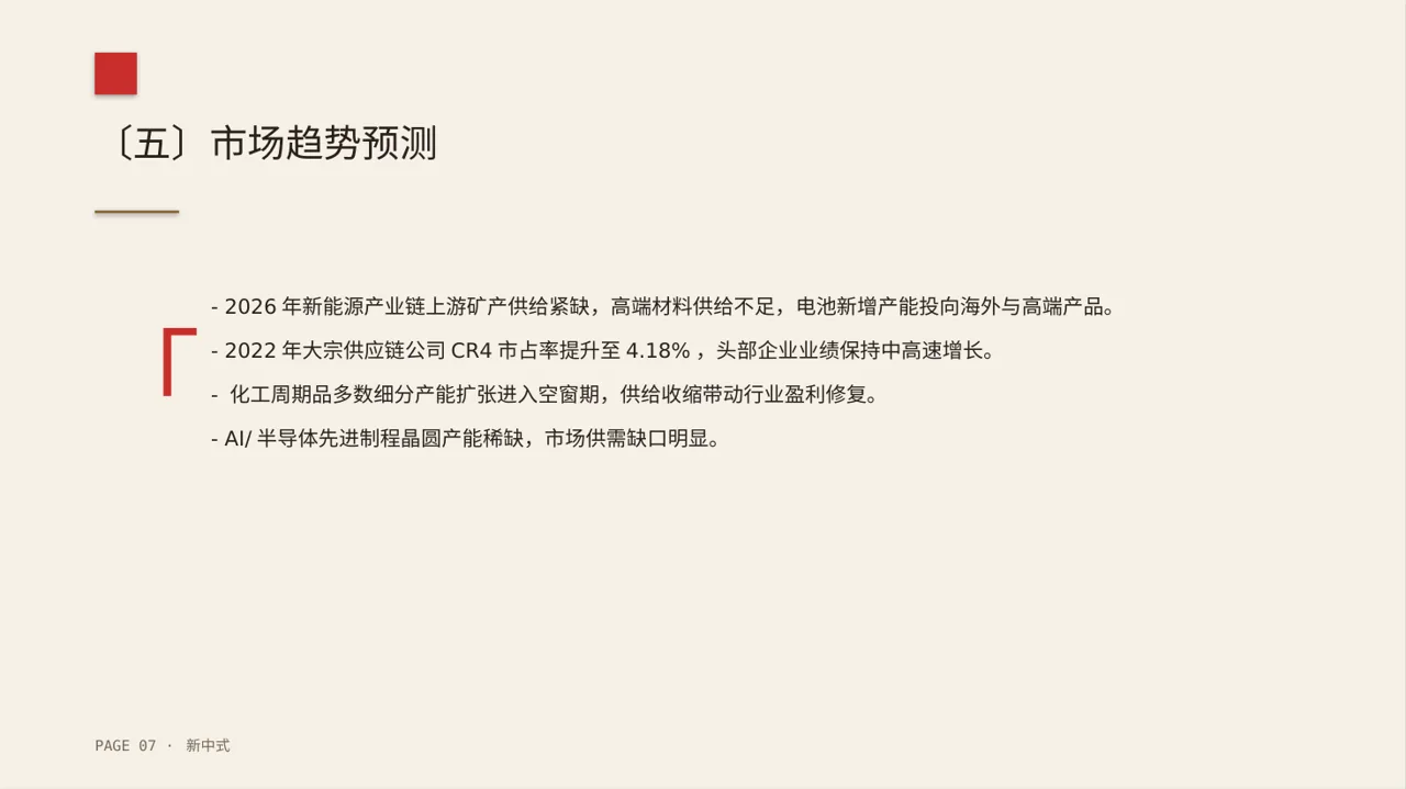 行业上下游供需分析PPT模板 第7页预览