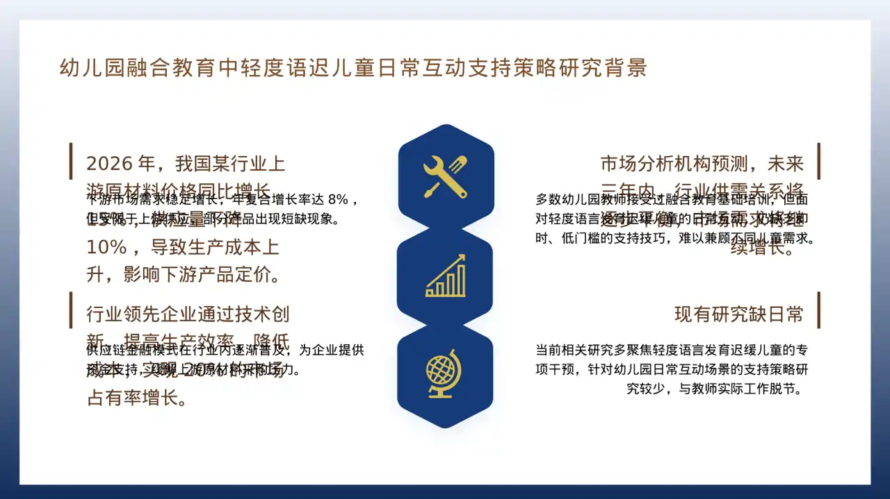 行业上下游供需分析 PPT模板（深蓝学术风） 第4页预览