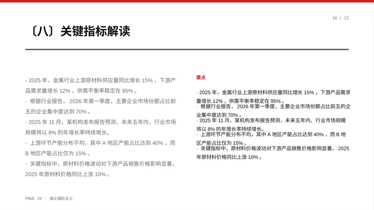 行业上下游供需分析 PPT模板（黄蓝几何风） 第10页预览