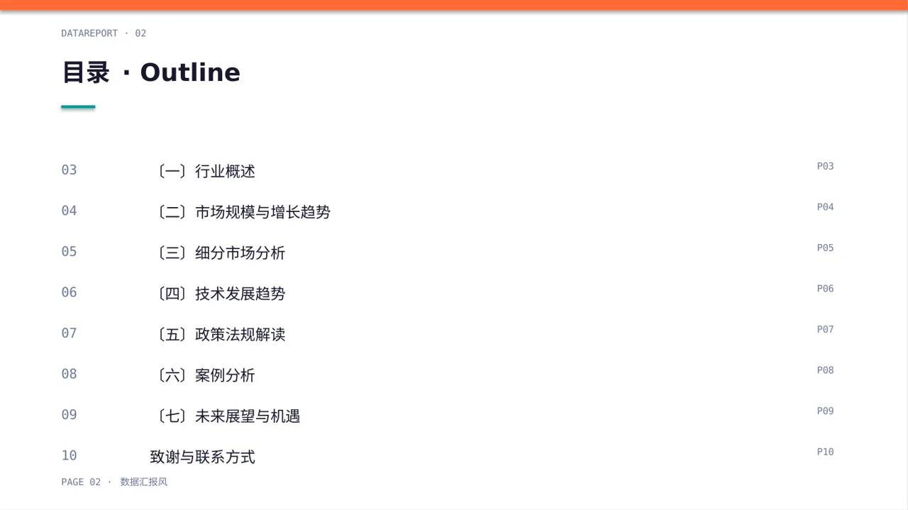 互联网信息行业深度分析报告PPT模板 第2页预览