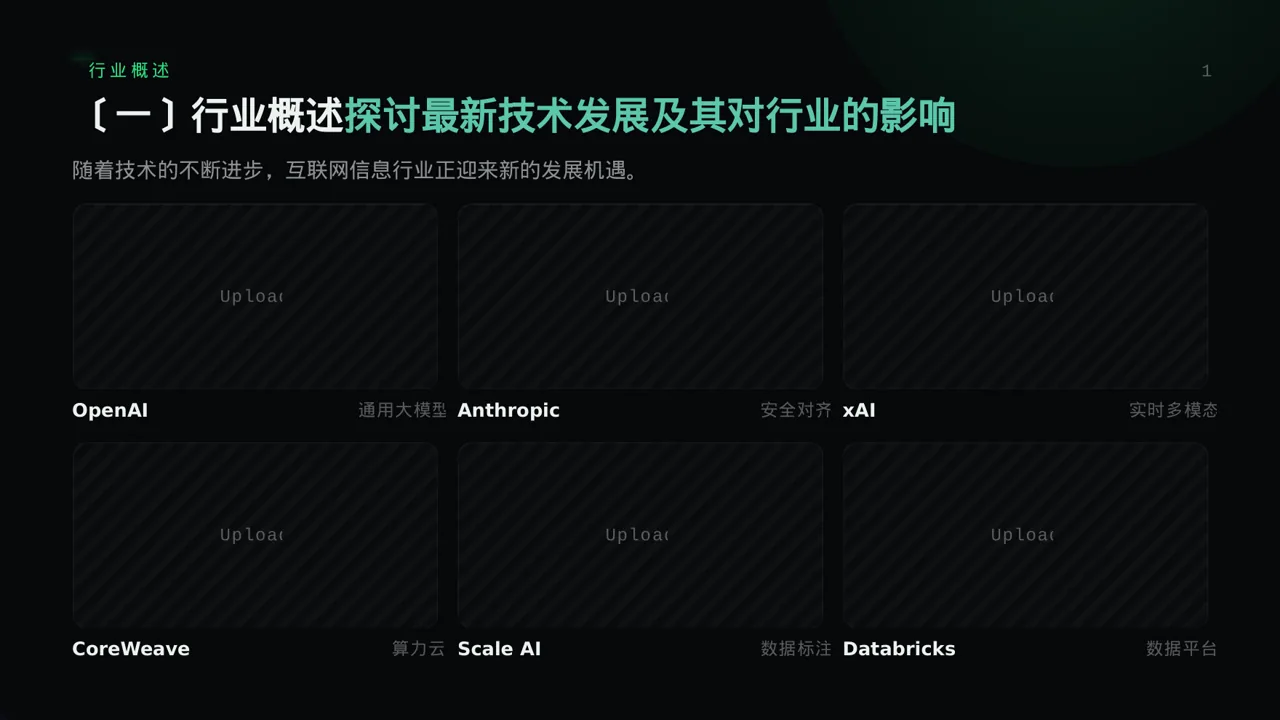 互联网信息行业深度分析报告PPT模板 第5页预览