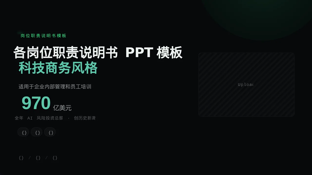 各岗位职责说明书 PPT模板