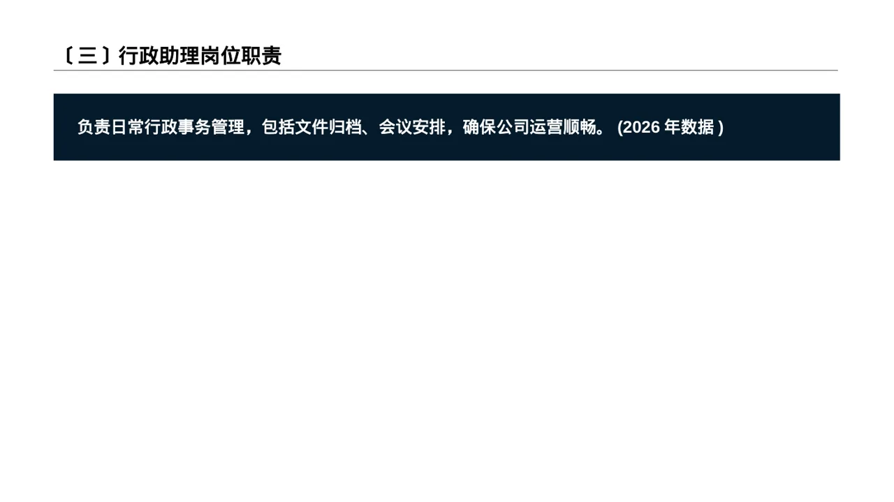 深色科技风岗位职责说明书PPT模板 第4页预览