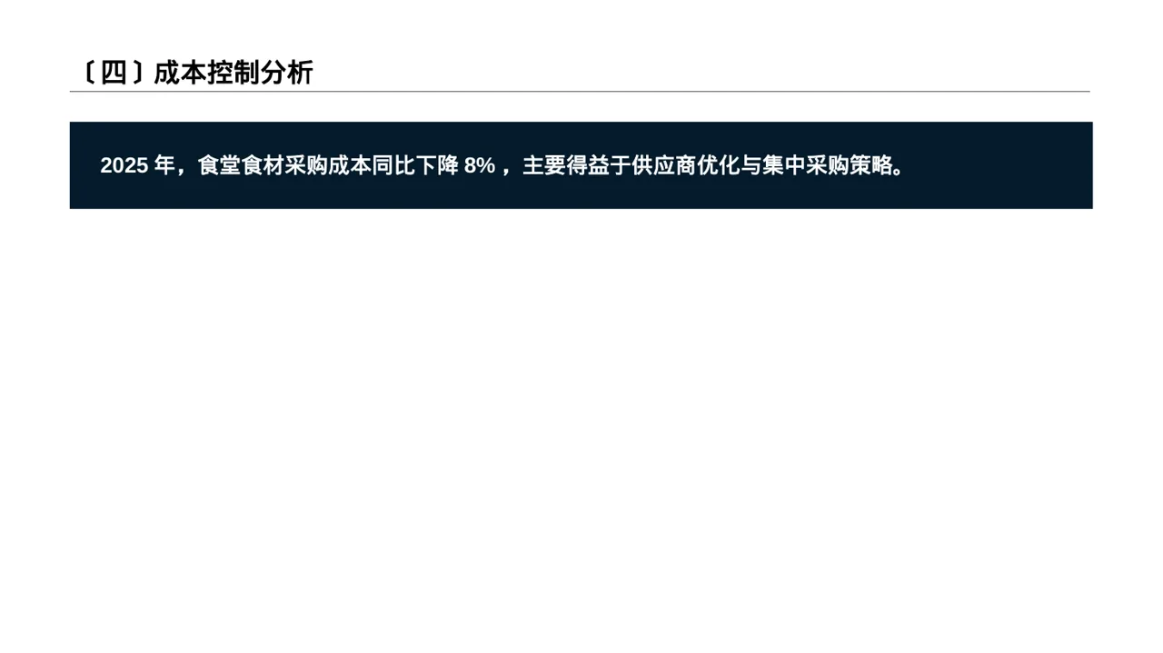 食堂后勤管理工作汇报PPT模板 第5页预览