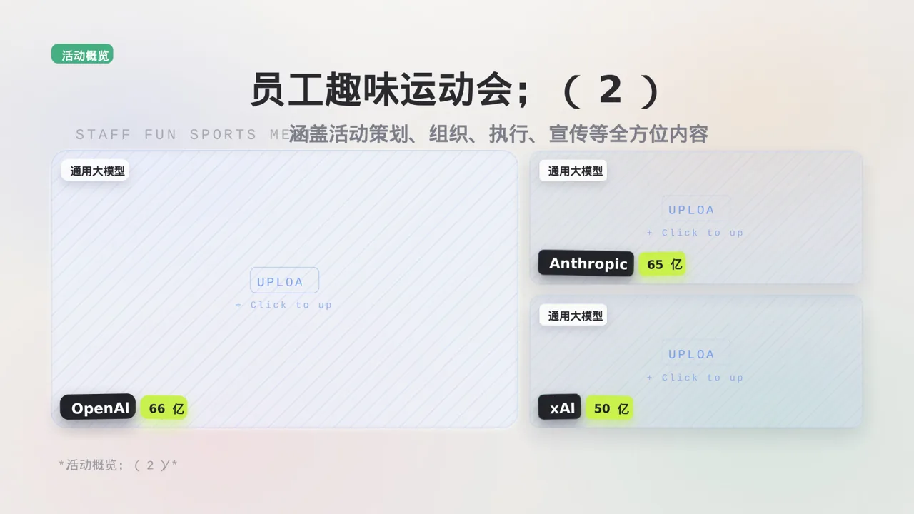 员工趣味运动会方案 PPT模板（黑白极简风）-2 第4页预览