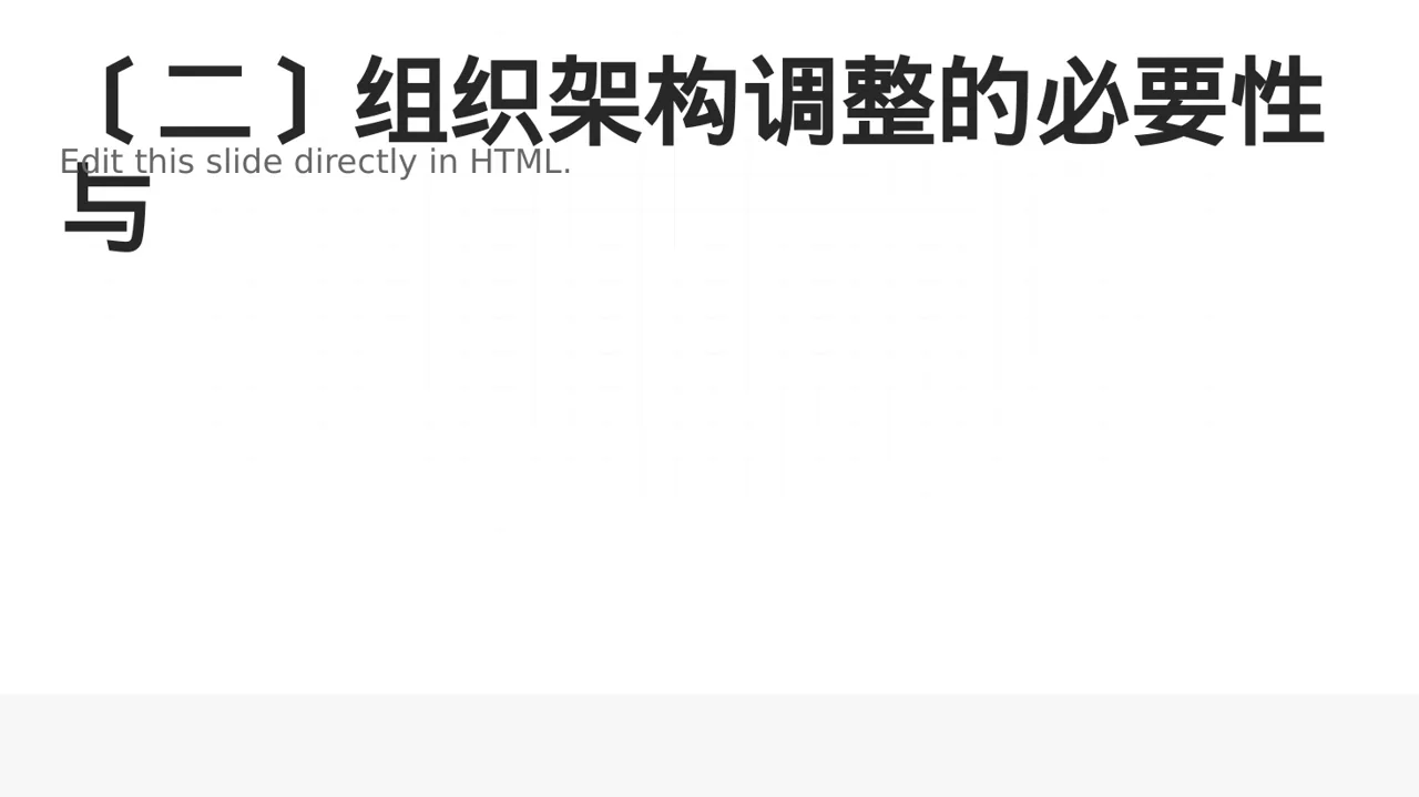 组织架构调整说明PPT模板 第3页预览